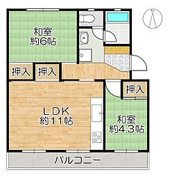間取図画像 2LDK