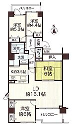 シーアイマンション須磨エクシード 4LDKの間取図画像