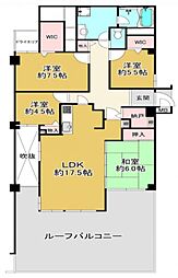 ロイヤルヒルズ舞子 4LDKの間取図画像