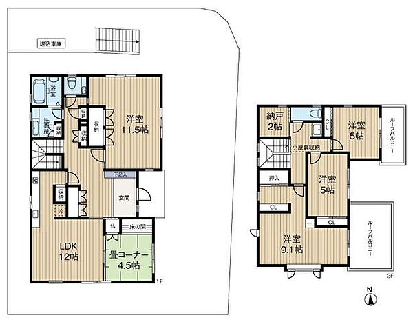 間取り：327001543742