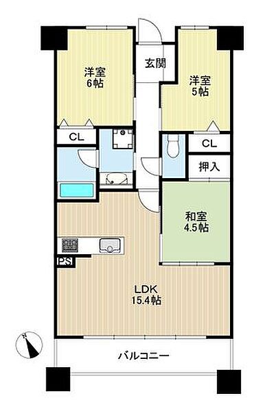 間取りを拡大表示