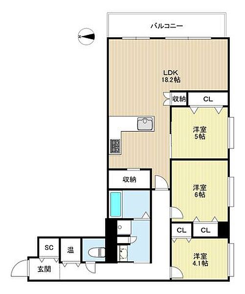 間取りを拡大表示