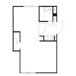 東急池上線 池上駅 徒歩14分の賃貸マンション 2階ワンルームの間取り