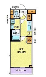 東急田園都市線 駒沢大学駅 徒歩9分の賃貸マンション 3階1Kの間取り