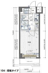 京急本線 雑色駅 徒歩6分の賃貸マンション 1階1Kの間取り