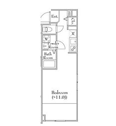 京王線 代田橋駅 徒歩11分の賃貸マンション 2階1LDKの間取り