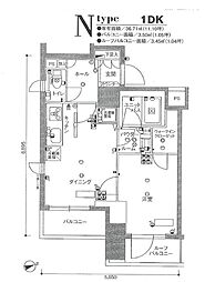 JR京浜東北・根岸線 蒲田駅 徒歩7分の賃貸マンション 8階1DKの間取り