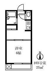 間取図画像 1K