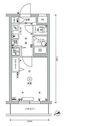 京急空港線 糀谷駅 徒歩4分の賃貸マンション 4階1Kの間取り