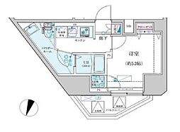 ジェノヴィア渋谷笹塚スカイガーデン 1Kの間取図画像