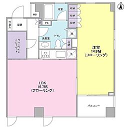 ポローニャハウス赤堤 1LDKの間取図画像