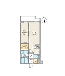 S-RESIDENCE駒場東大前 1LDKの間取図画像