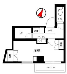 プレールカテリーナ代田橋 1Kの間取図画像