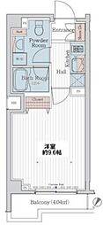 カスタリア三宿 1Kの間取図画像