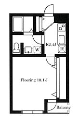 ルミナスコート三軒茶屋 1Kの間取図画像