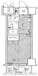 ガラ・シティ笹塚 1Kの間取図画像
