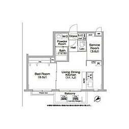 COMFORIA学芸大学 1SLDKの間取図画像