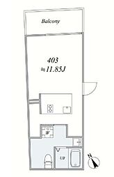 京急本線 雑色駅 徒歩8分の賃貸マンション 4階1DKの間取り