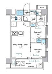 間取図画像 2LDK