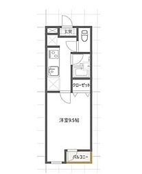 小田急小田原線 千歳船橋駅 徒歩17分の賃貸マンション 1階1Kの間取り