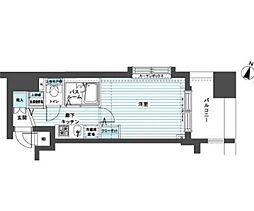 京王線 代田橋駅 徒歩6分の賃貸マンション 5階1Kの間取り