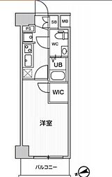 京急空港線 京急蒲田駅 徒歩8分の賃貸マンション 3階1Kの間取り