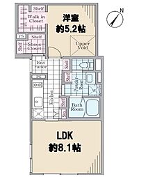 ReveResidenceMishuku 1LDKの間取図画像