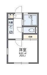 レオパレスフォーブル三茶 1Kの間取図画像