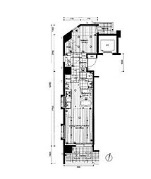 グランデュオ三宿 1LDKの間取図画像