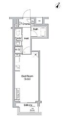 PRIMEURBAN三軒茶屋 ワンルームの間取図画像