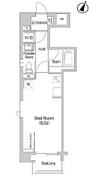 PRIMEURBAN三軒茶屋 ワンルームの間取図画像