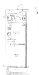 SOCIETY桜新町 1DKの間取図画像