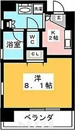 共同ハイツ西大須 10階1Kの間取り