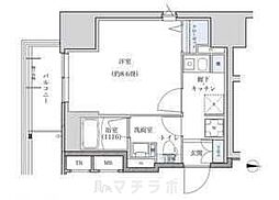 パークアクシス新栄 5階1Kの間取り