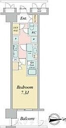 ラフィシア上前津 11階1Kの間取り