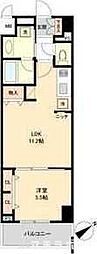 グランルクレ新栄イースト 2階1LDKの間取り