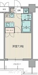 パルティール千種 11階1Kの間取り