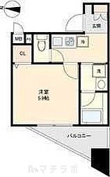CAVANA新栄 10階1Kの間取り
