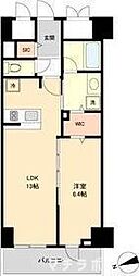 グランルクレ新栄ウエスト 3階1LDKの間取り