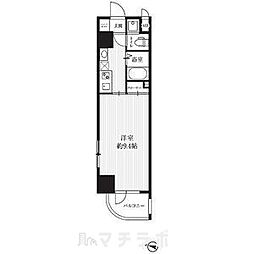 HF久屋大通レジデンス 6階1Kの間取り