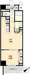 グランルクレ新栄イースト 5階1LDKの間取り