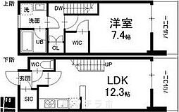 シエルブルー栄 11階1LDKの間取り