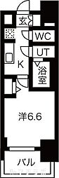 ファステートNAGOYA今池バレンシア 11階1Kの間取り