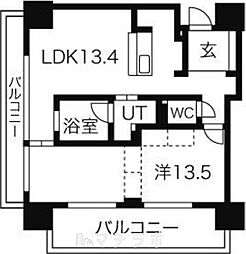 アーデン泉プレミア 2LDKの間取図画像