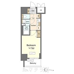 SHOKEN Residence名古屋太閤通 8階1Kの間取り