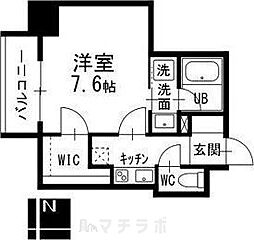 コンフォート新栄 2階1Kの間取り
