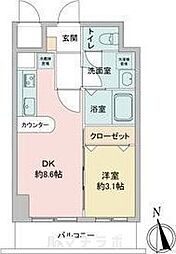 La Douceur今池 10階1LDKの間取り