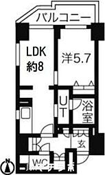 CASSIA車道 3階1LDKの間取り
