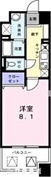S-FORT浄心 5階1Kの間取り