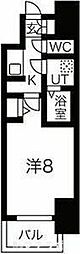 メイクス名駅太閤 12階1Kの間取り